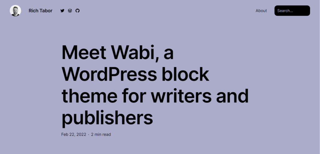 WABI Block theme