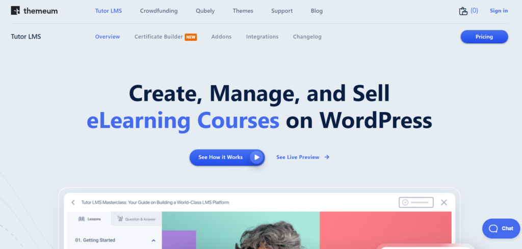 tutor lms -WordPress plugins to sell online courses