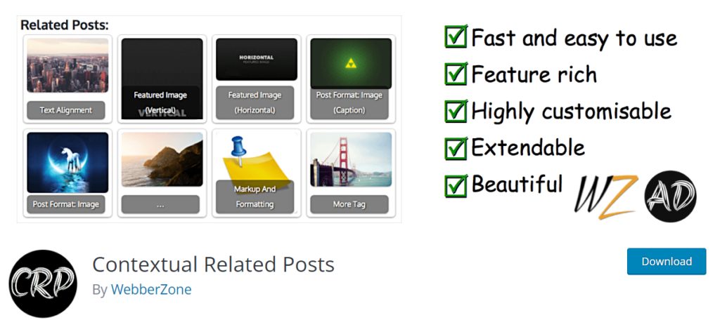 contextual related posts - related posts plugins for WordPress