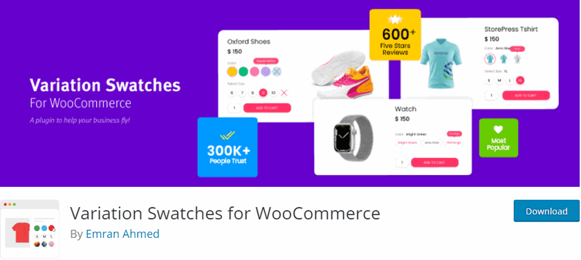 Variation swatches for WooCommerce preview image