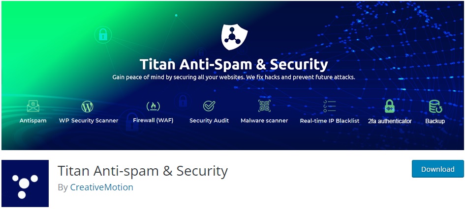 titan security ant-spam plugins for wordpress